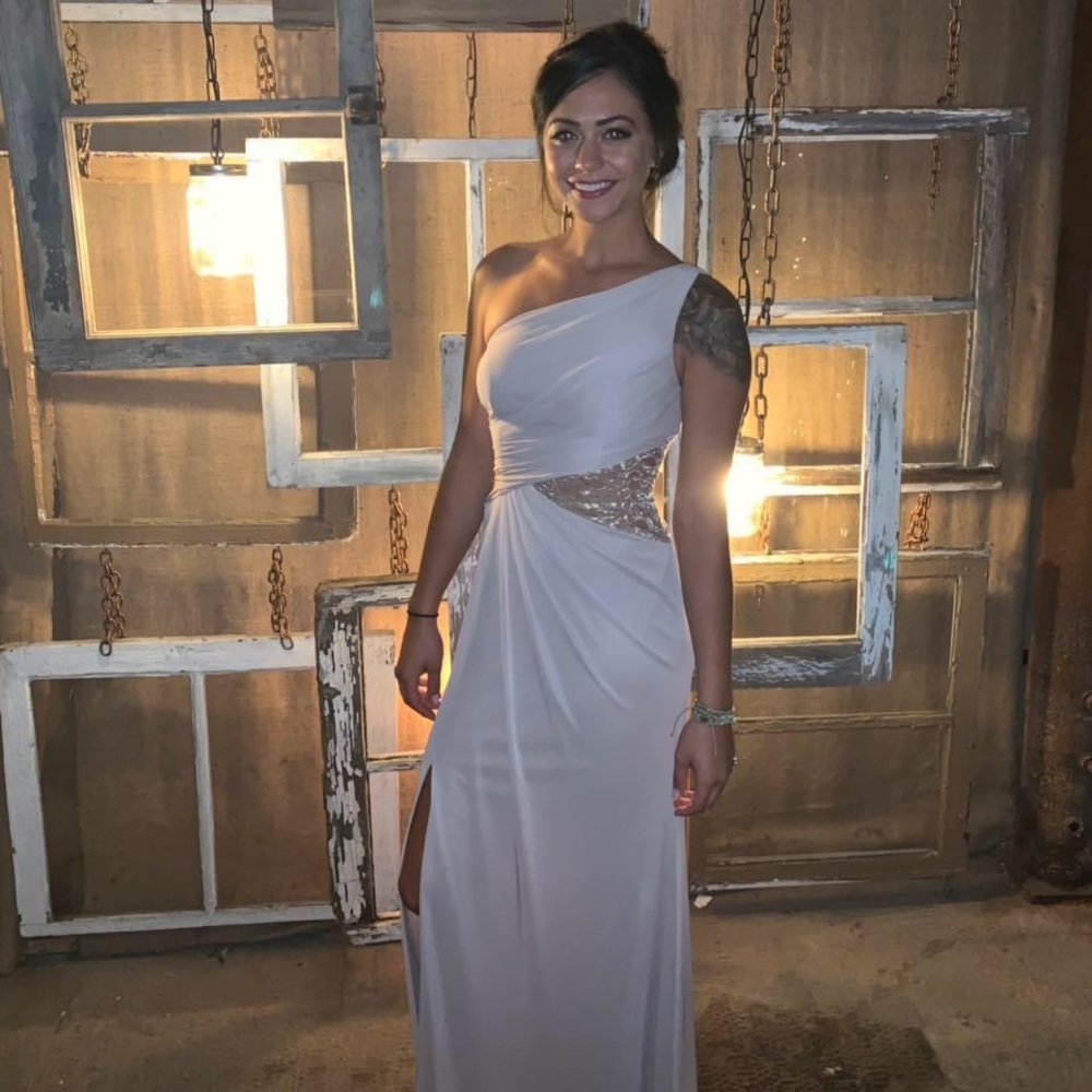 David’s Bridal Nude Champagne Size 2 Bridesmaid Dress